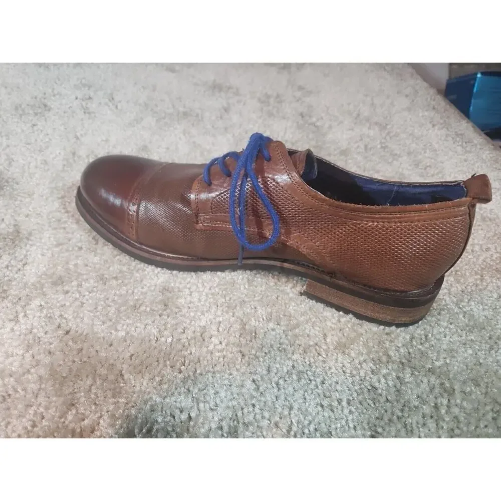 Steve Madden Shoes Men's P-Lesko Brown Leather Oxford Size 9.5
